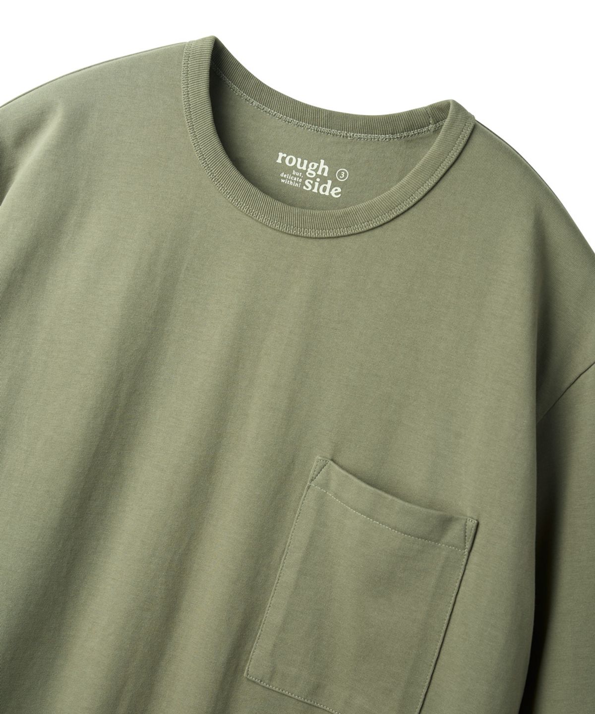 러프사이드(ROUGHSIDE) Primary Half Sleeve Dusty Olive