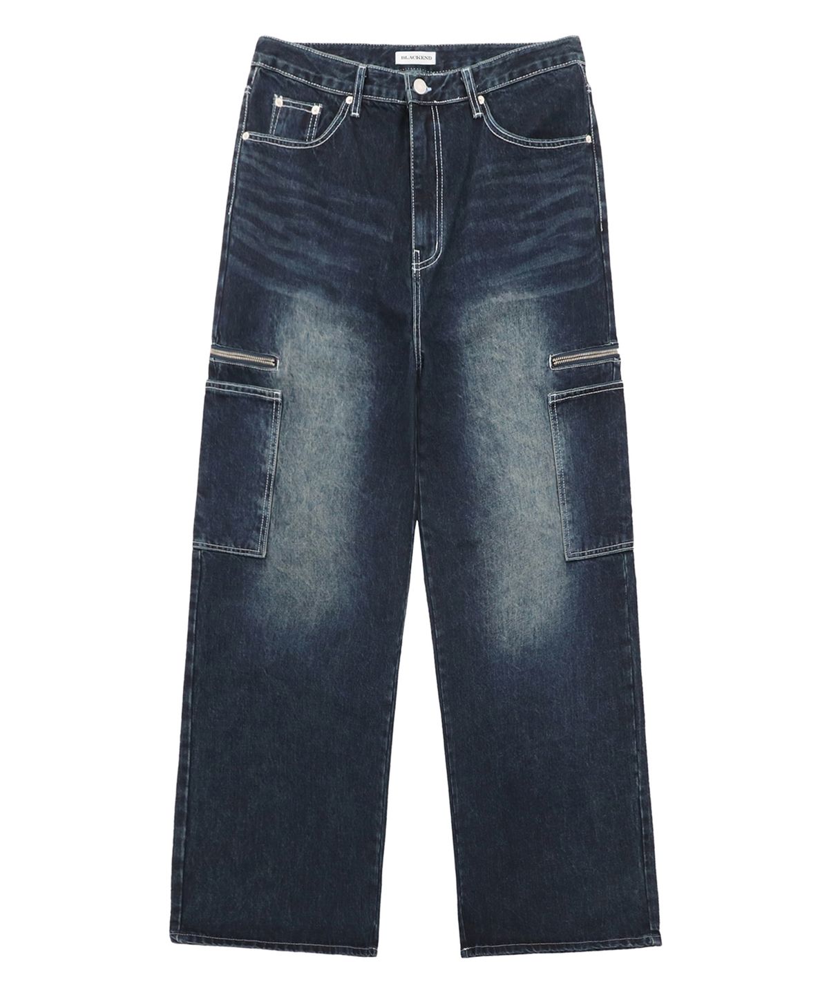 캑터스도넛마켓(CACTUSDONUTMARKET) SIDE ZIPPER POCKET DENIM - INDIGO