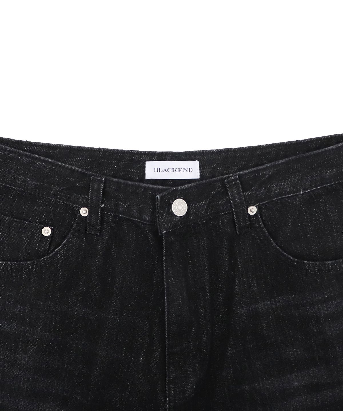 캑터스도넛마켓(CACTUSDONUTMARKET) SIDE ZIPPER POCKET DENIM - BLACK