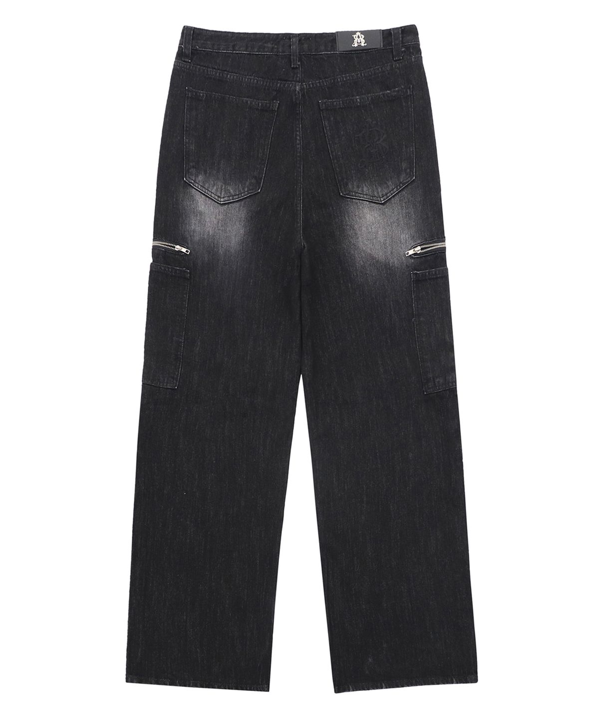 캑터스도넛마켓(CACTUSDONUTMARKET) SIDE ZIPPER POCKET DENIM - BLACK