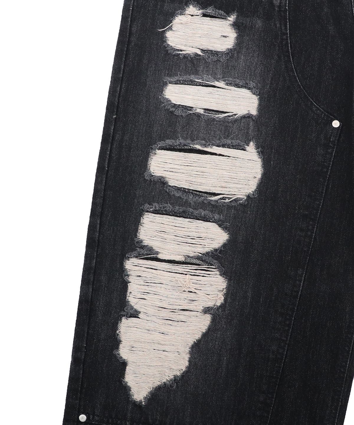 캑터스도넛마켓(CACTUSDONUTMARKET) CARPENTER WIDE DENIM - BLACK