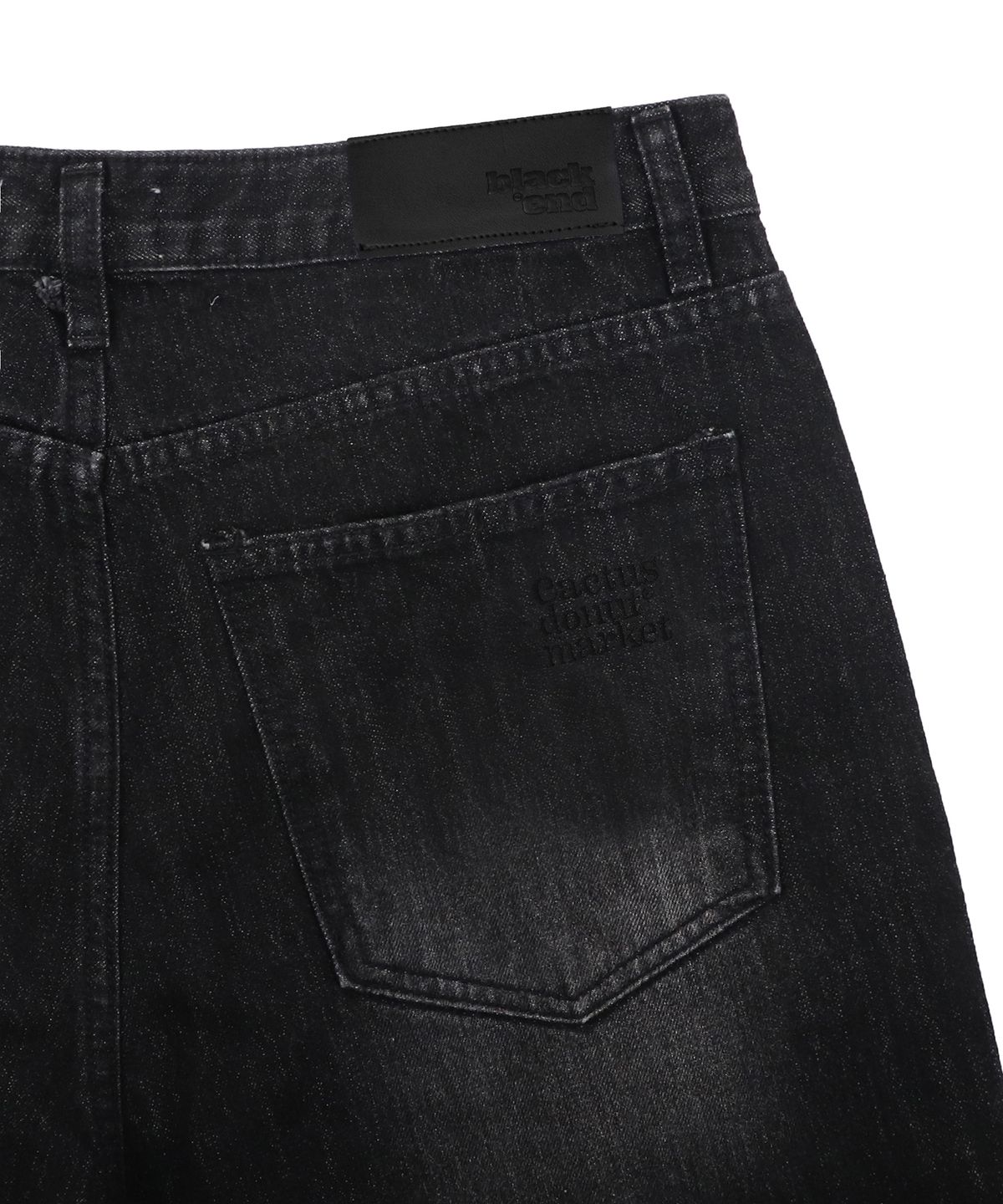 캑터스도넛마켓(CACTUSDONUTMARKET) CARPENTER WIDE DENIM - BLACK