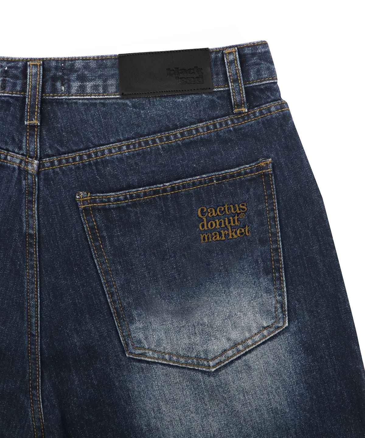 캑터스도넛마켓(CACTUSDONUTMARKET) CARPENTER WIDE DENIM - DEEP BLUE