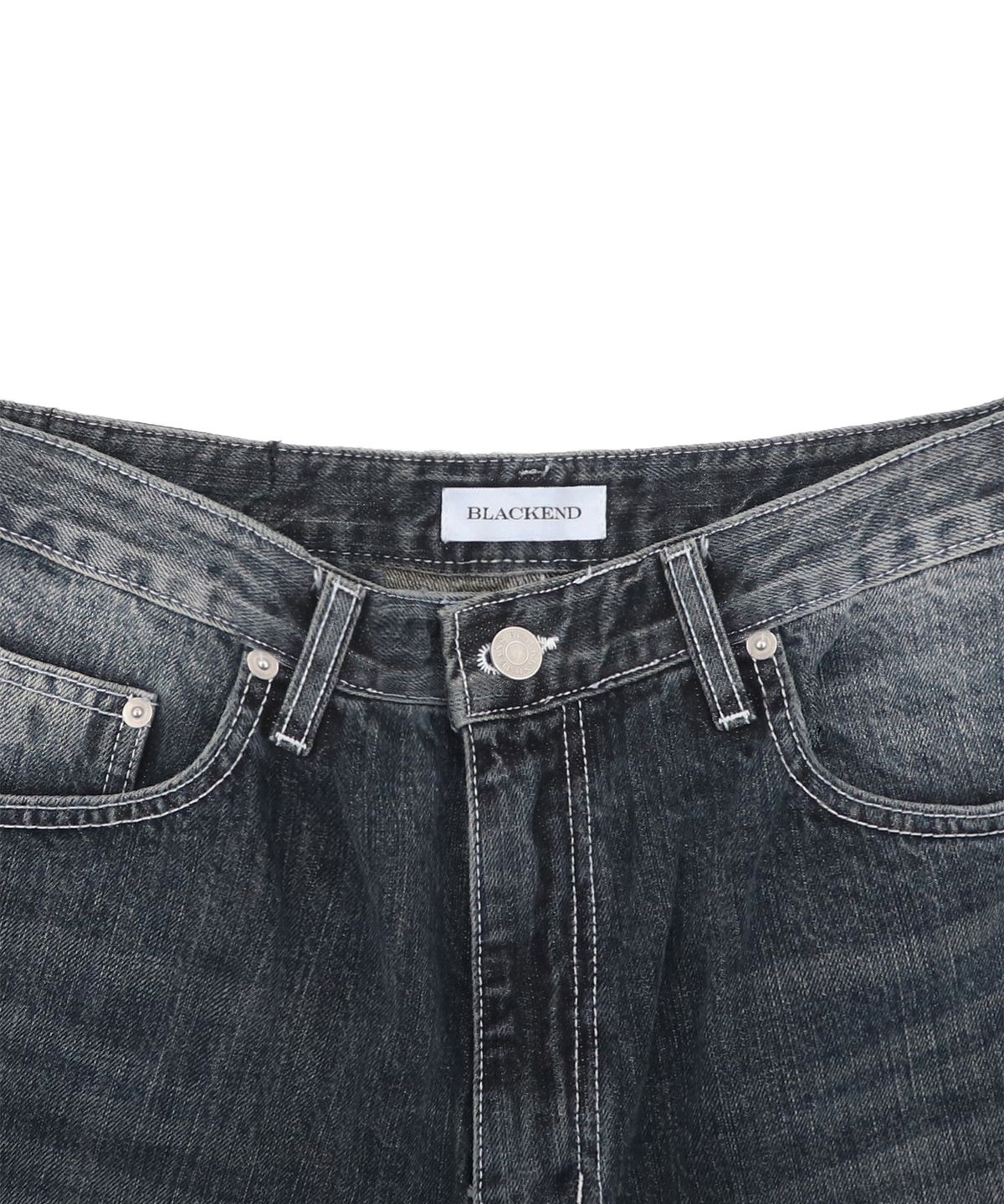 캑터스도넛마켓(CACTUSDONUTMARKET) ELI WIDE DENIM PANTS - SMOKY GRAY