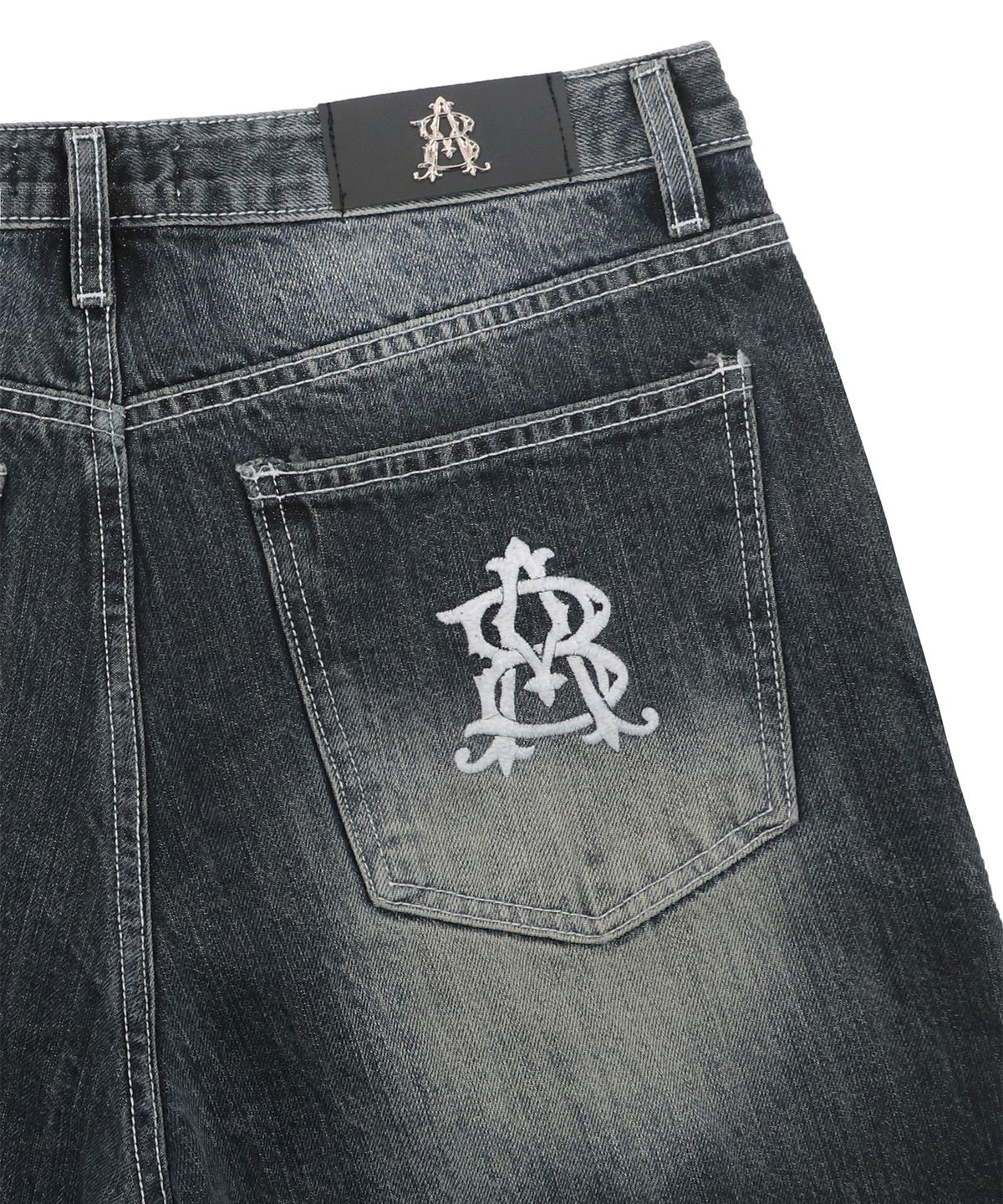 캑터스도넛마켓(CACTUSDONUTMARKET) ELI WIDE DENIM PANTS - SMOKY GRAY