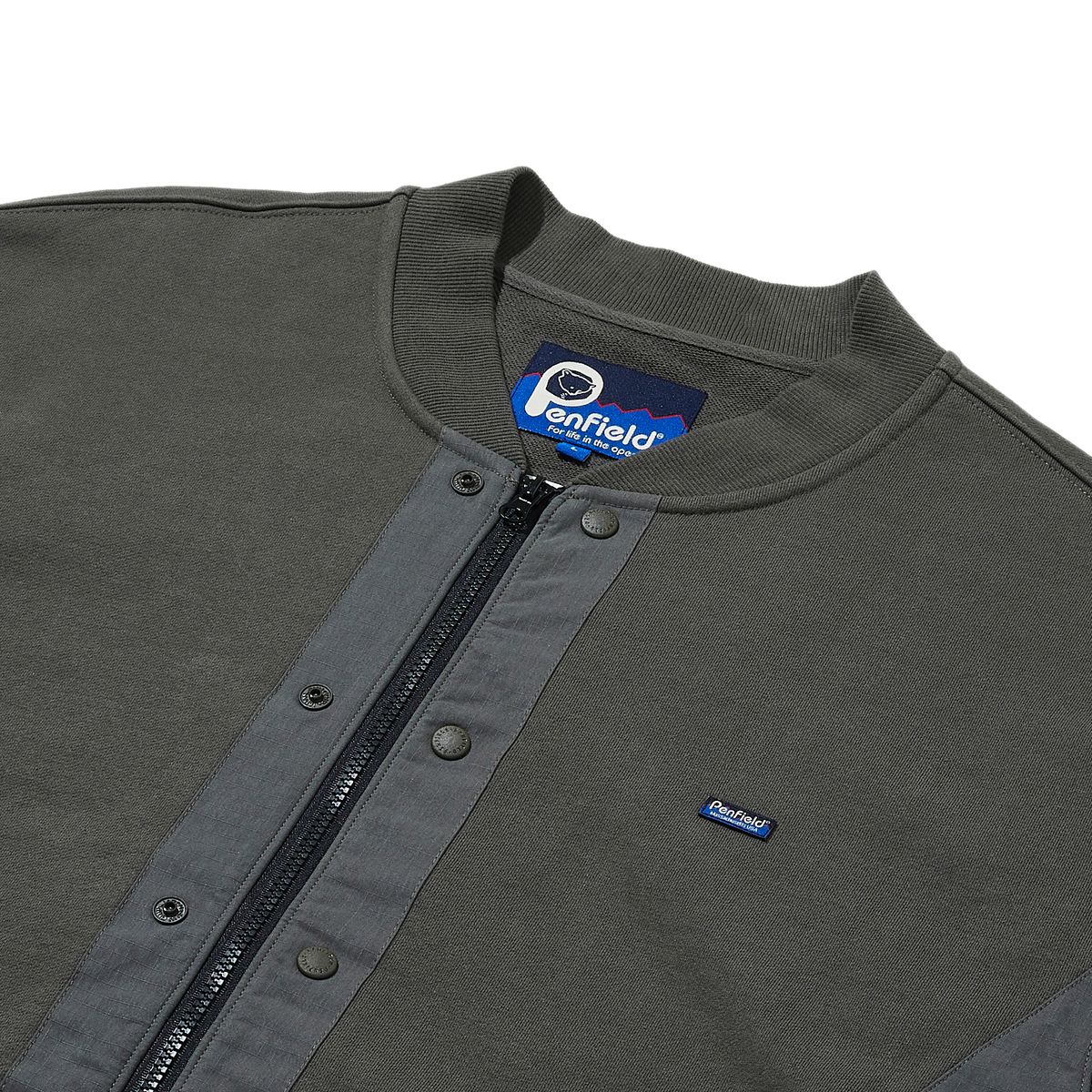 펜필드(PENFIELD) CN MIXED MA-1 SWEAT JACKET CHARCOAL_FQ1WJ70U