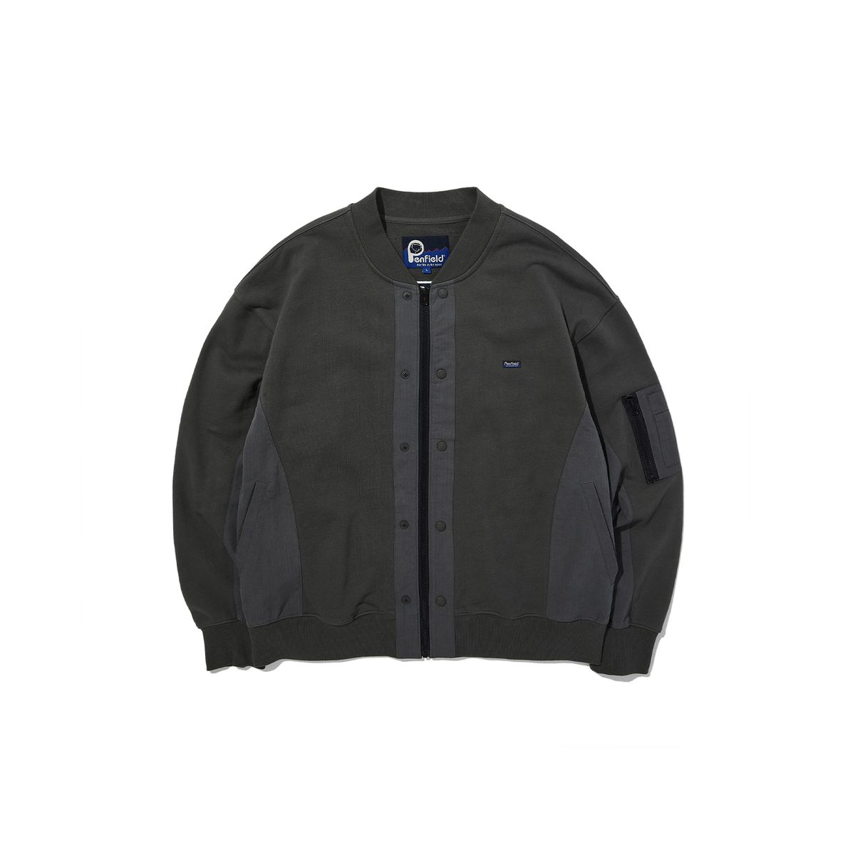 펜필드(PENFIELD) CN MIXED MA-1 SWEAT JACKET CHARCOAL_FQ1WJ70U
