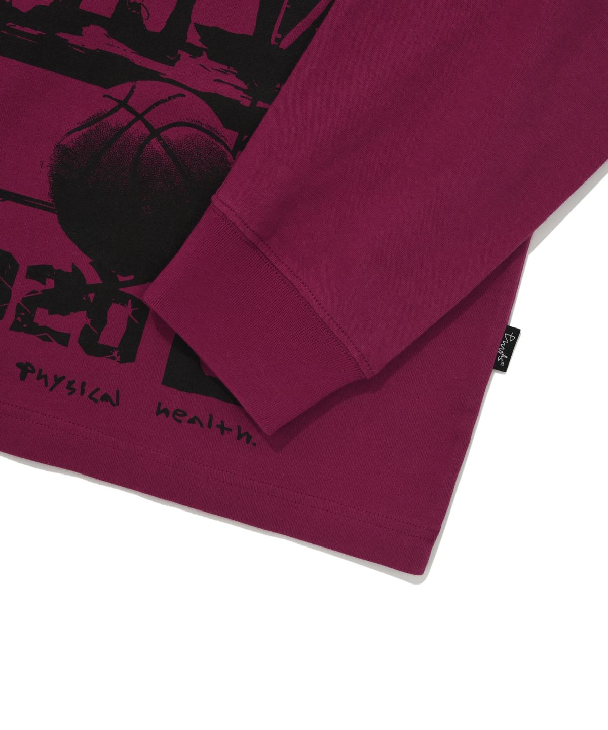 피지컬 디파트먼트(PHYSICAL DEPARTMENT) CARTOON BASKETBALL LS PINK RED