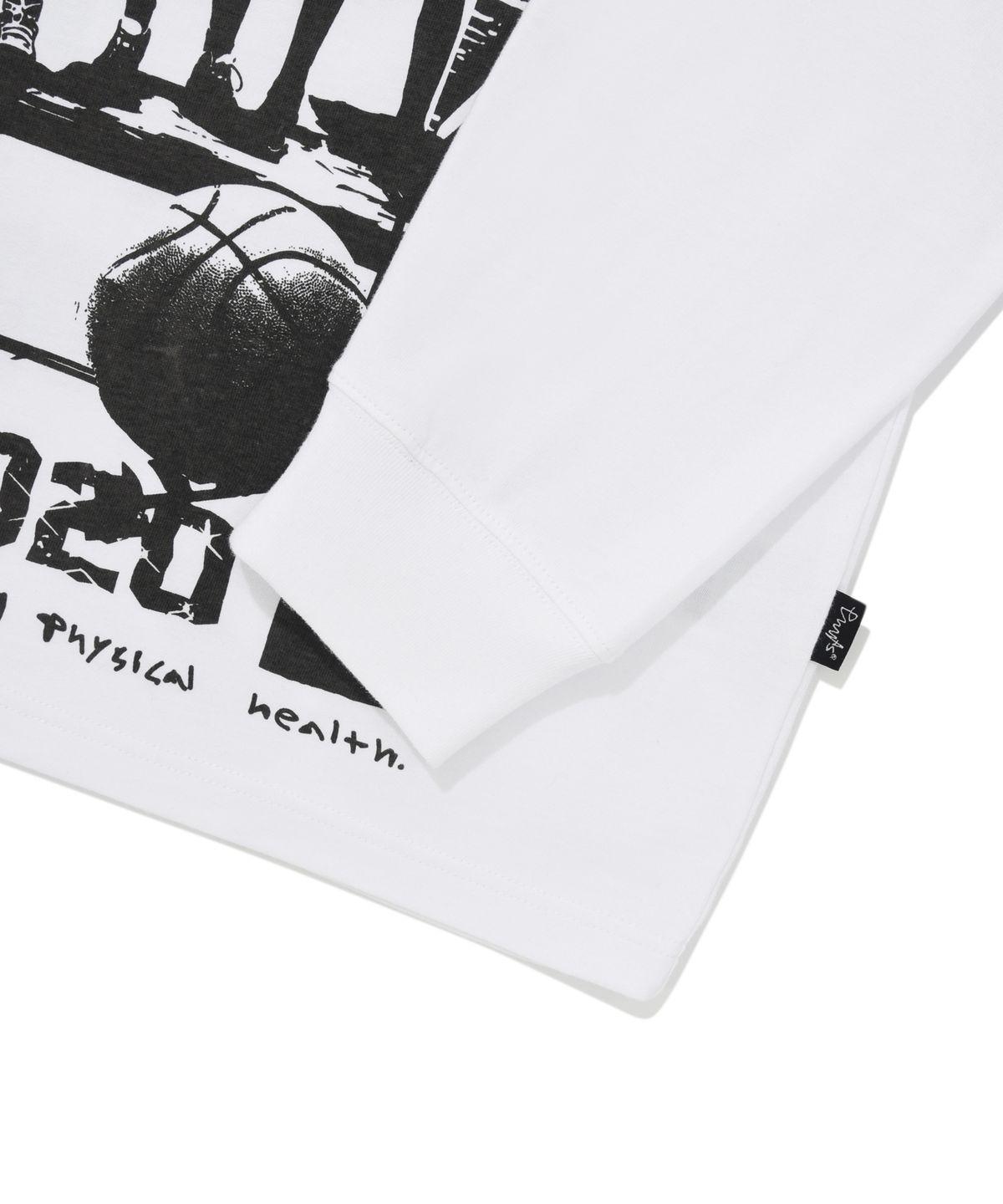 피지컬 디파트먼트(PHYSICAL DEPARTMENT) 카툰 베스킷볼 티셔츠 화이트