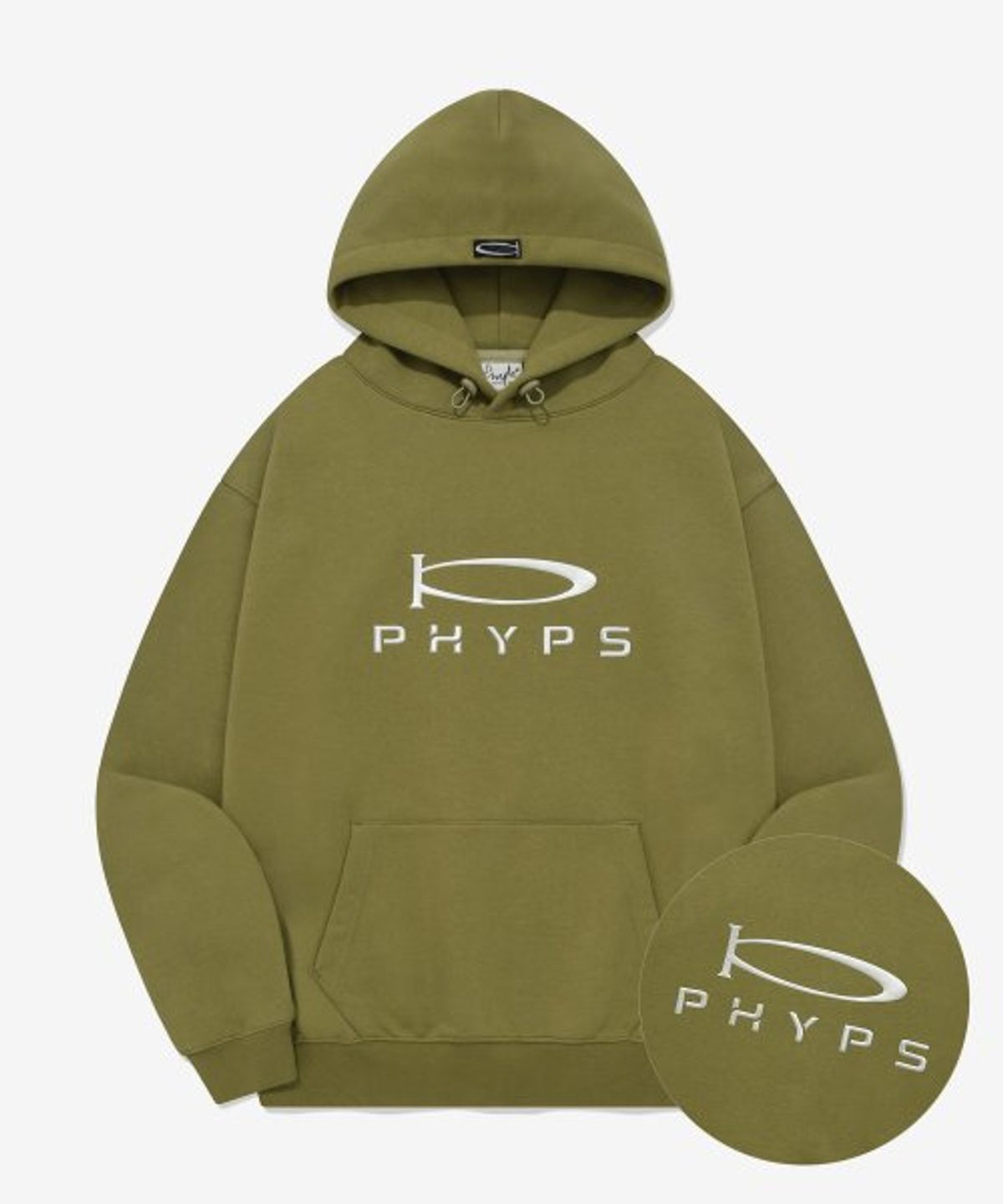 피지컬 디파트먼트(PHYSICAL DEPARTMENT) P-ACTIVE SILICON HOODIE OLIVE KHAKI