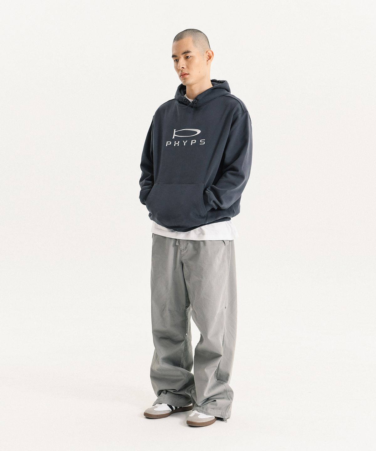 피지컬 디파트먼트(PHYSICAL DEPARTMENT) P-ACTIVE SILICON HOODIE CHARCOAL