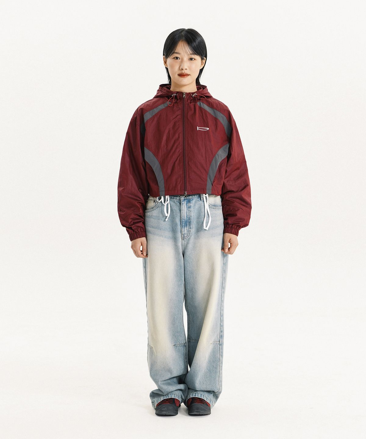 피지컬 디파트먼트(PHYSICAL DEPARTMENT) CURVE CROP WIND BREAKER IVORY