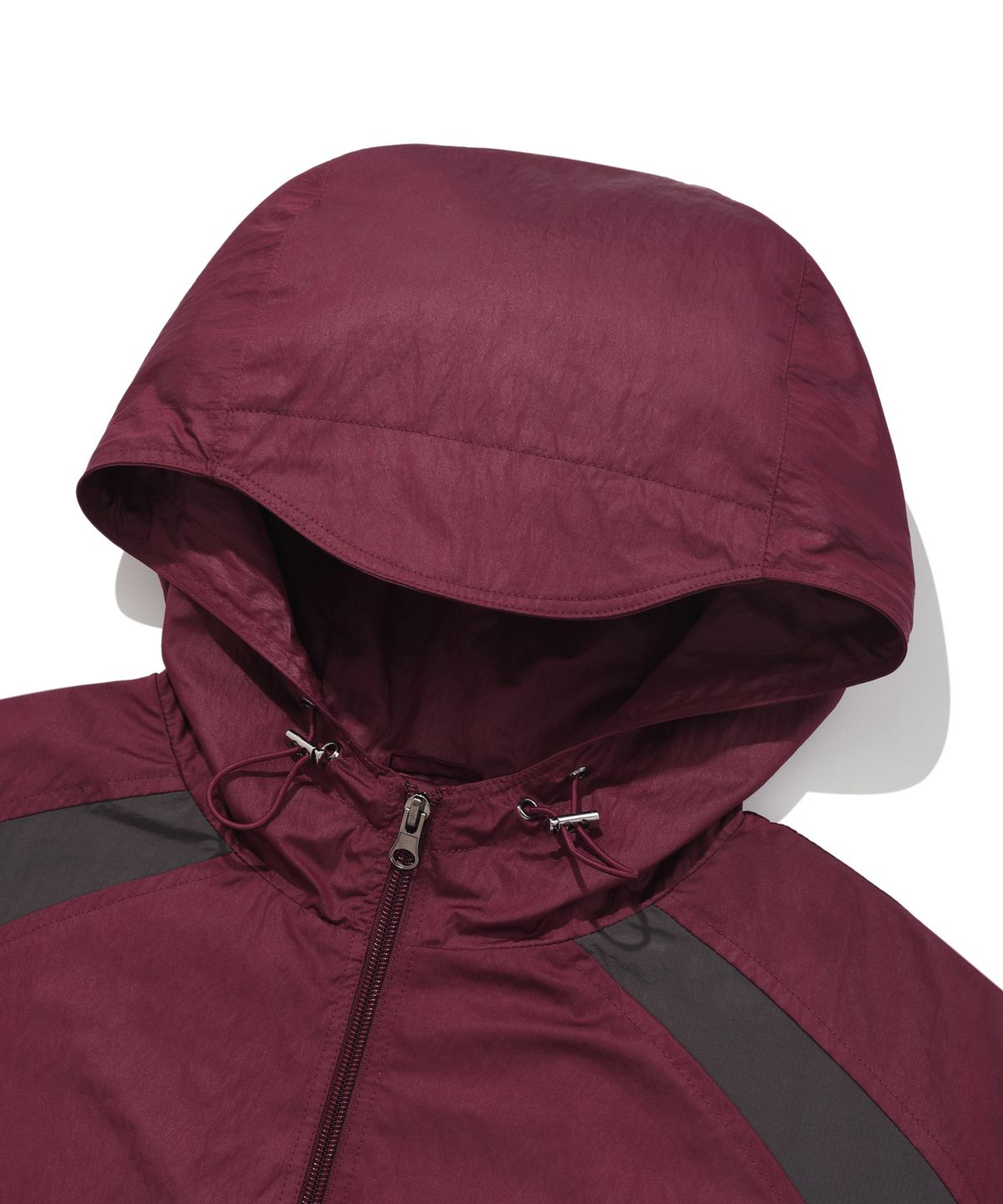 피지컬 디파트먼트(PHYSICAL DEPARTMENT) CURVE CROP WIND BREAKER BURGUNDY