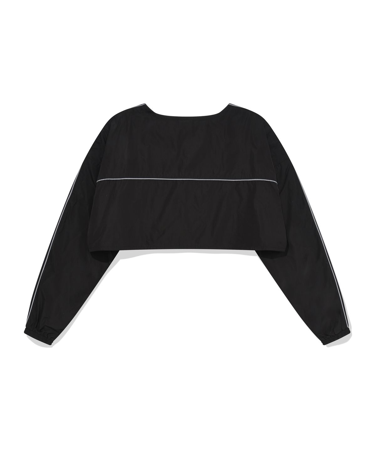 피지컬 디파트먼트(PHYSICAL DEPARTMENT) NYLON PIPNG CROP BOLERO BLACK