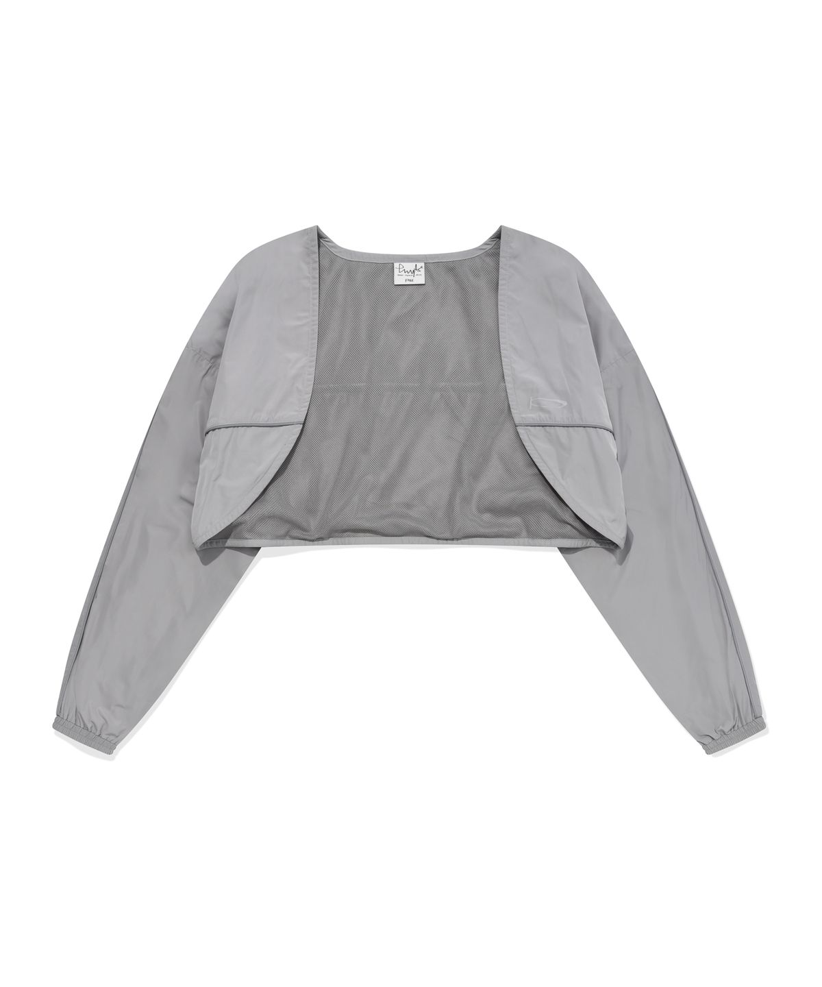피지컬 디파트먼트(PHYSICAL DEPARTMENT) NYLON PIPNG CROP BOLERO GRAY