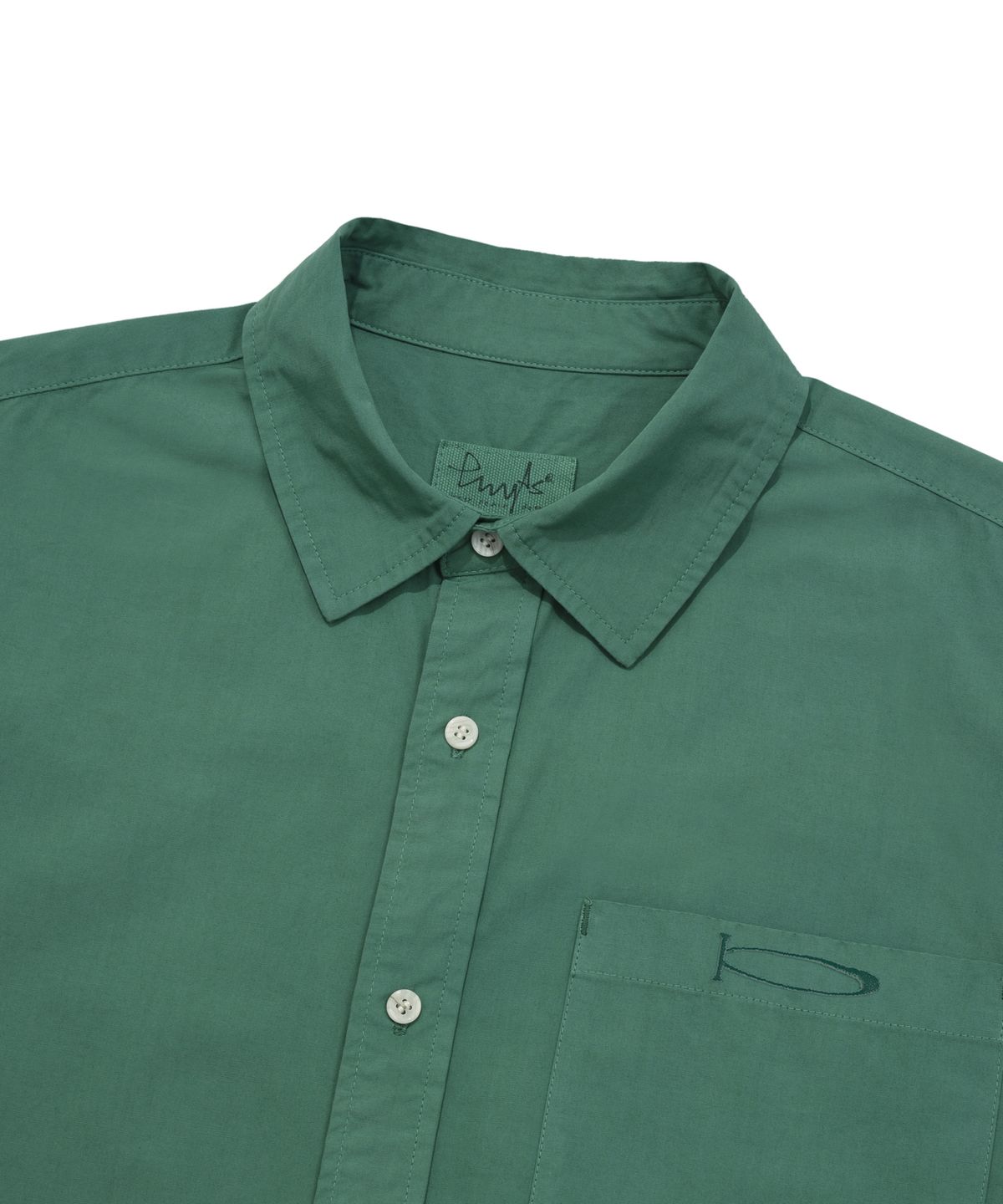피지컬 디파트먼트(PHYSICAL DEPARTMENT) P-ACTIVE OVER-FIT SHIRT GREEN