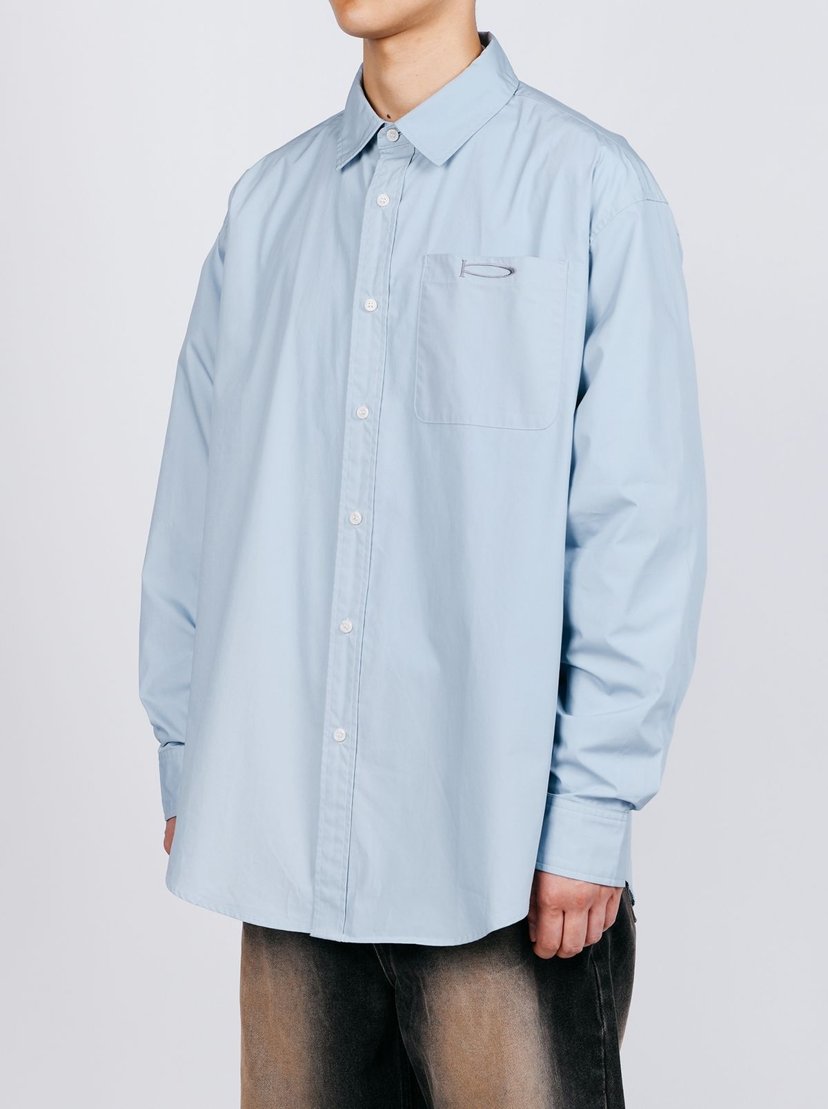 피지컬 디파트먼트(PHYSICAL DEPARTMENT) P-ACTIVE OVER-FIT SHIRT WHITE