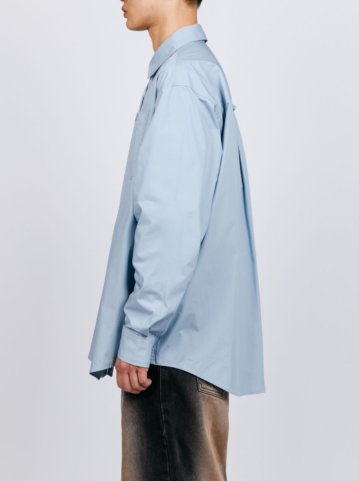 피지컬 디파트먼트(PHYSICAL DEPARTMENT) P-ACTIVE OVER-FIT SHIRT WHITE