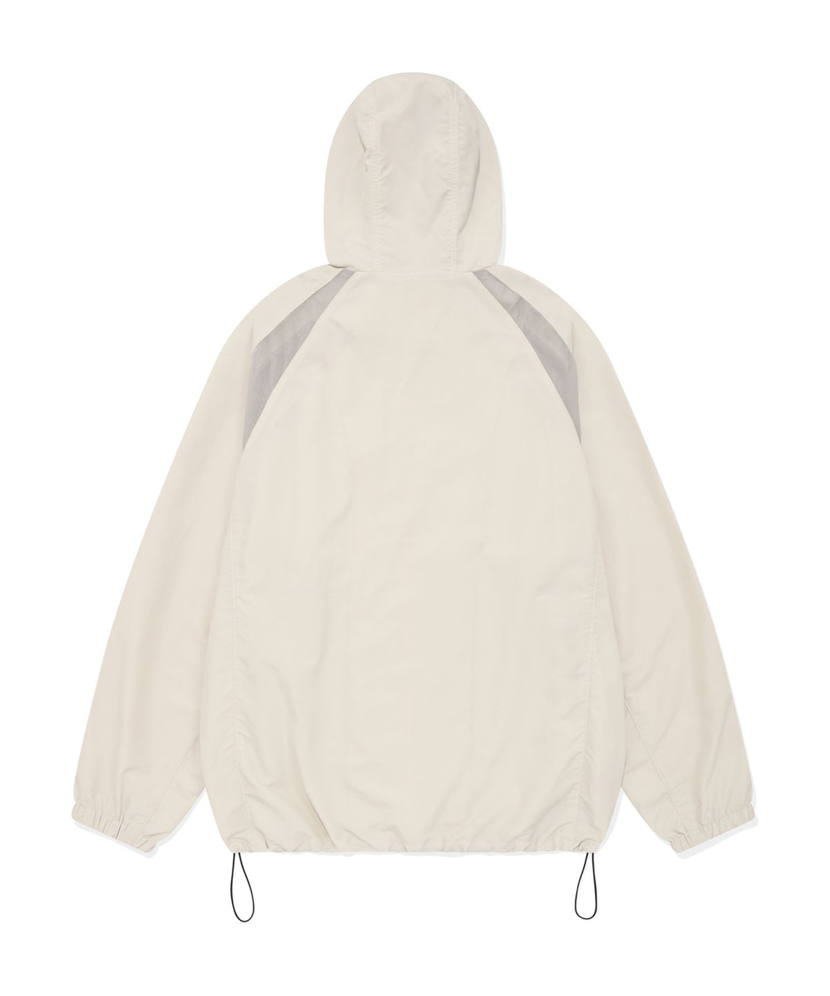 피지컬 디파트먼트(PHYSICAL DEPARTMENT) COLOR BLOCK MESH HOODIE TRACK JACKET IVORY