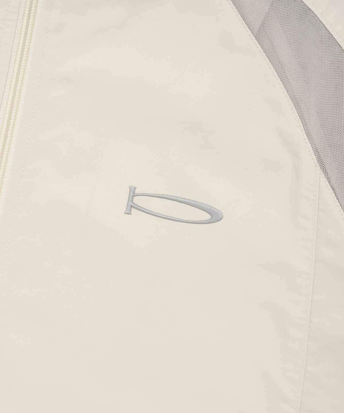 피지컬 디파트먼트(PHYSICAL DEPARTMENT) COLOR BLOCK MESH HOODIE TRACK JACKET IVORY