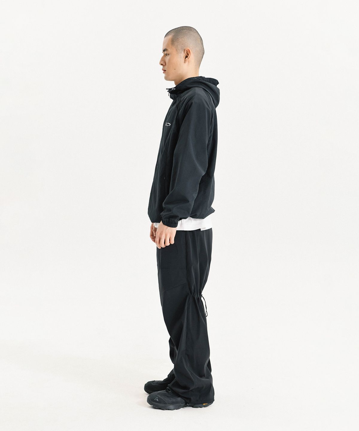 피지컬 디파트먼트(PHYSICAL DEPARTMENT) COLOR BLOCK MESH HOODIE TRACK JACKET IVORY