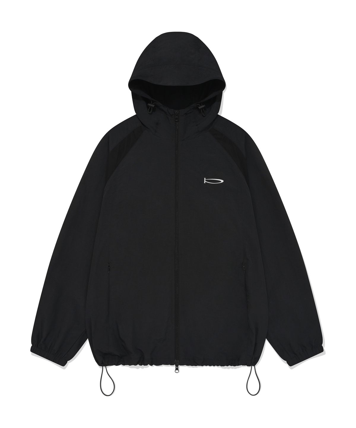 피지컬 디파트먼트(PHYSICAL DEPARTMENT) COLOR BLOCK MESH HOODIE TRACK JACKET BLACK
