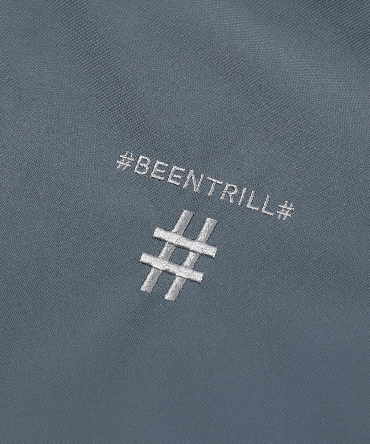 빈트릴(BEENTRILL) 배색 오버핏 윈드브레이커(쿨 그레이)