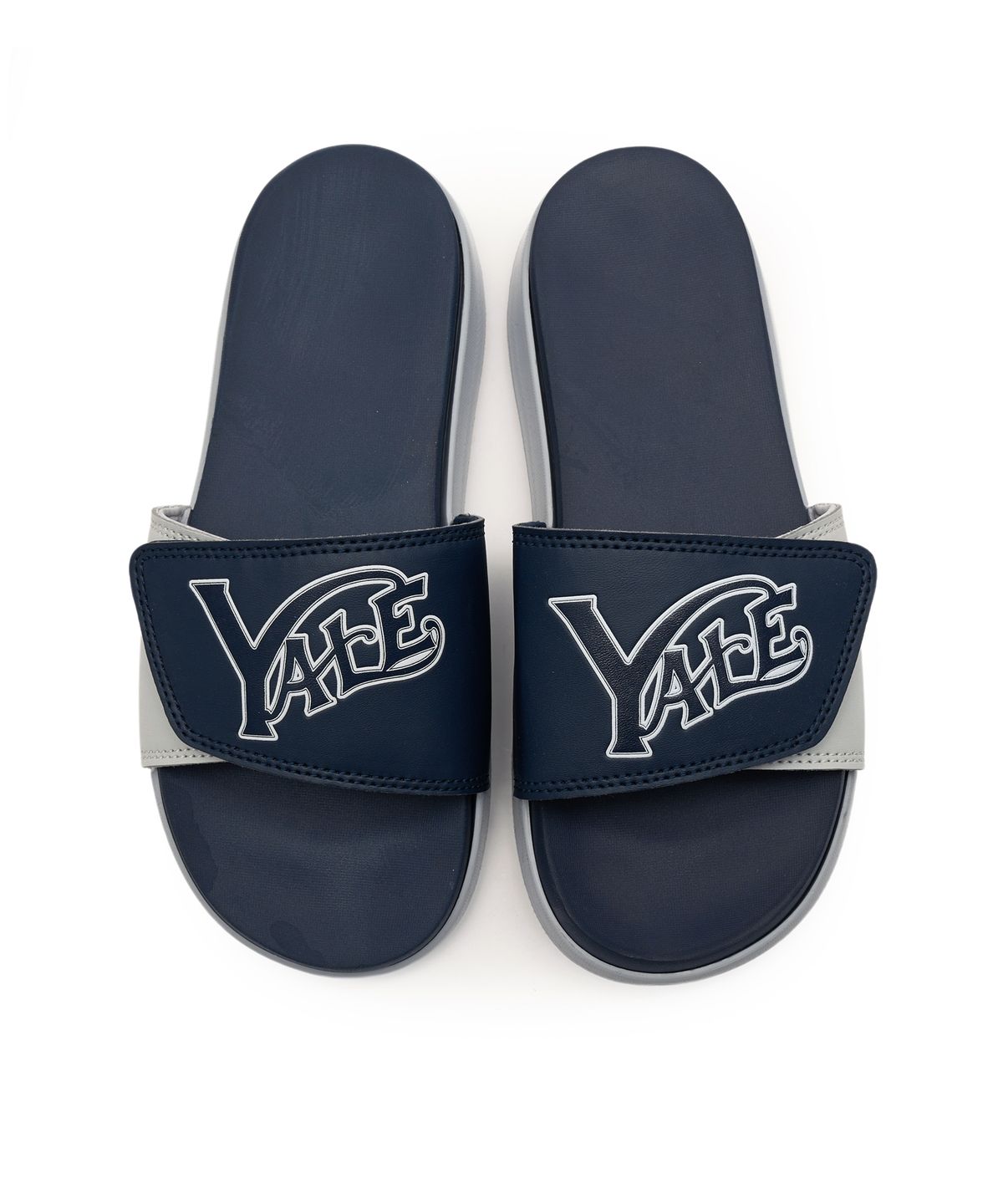예일(YALE) 웨이브 벨크로 슬라이드 네이비