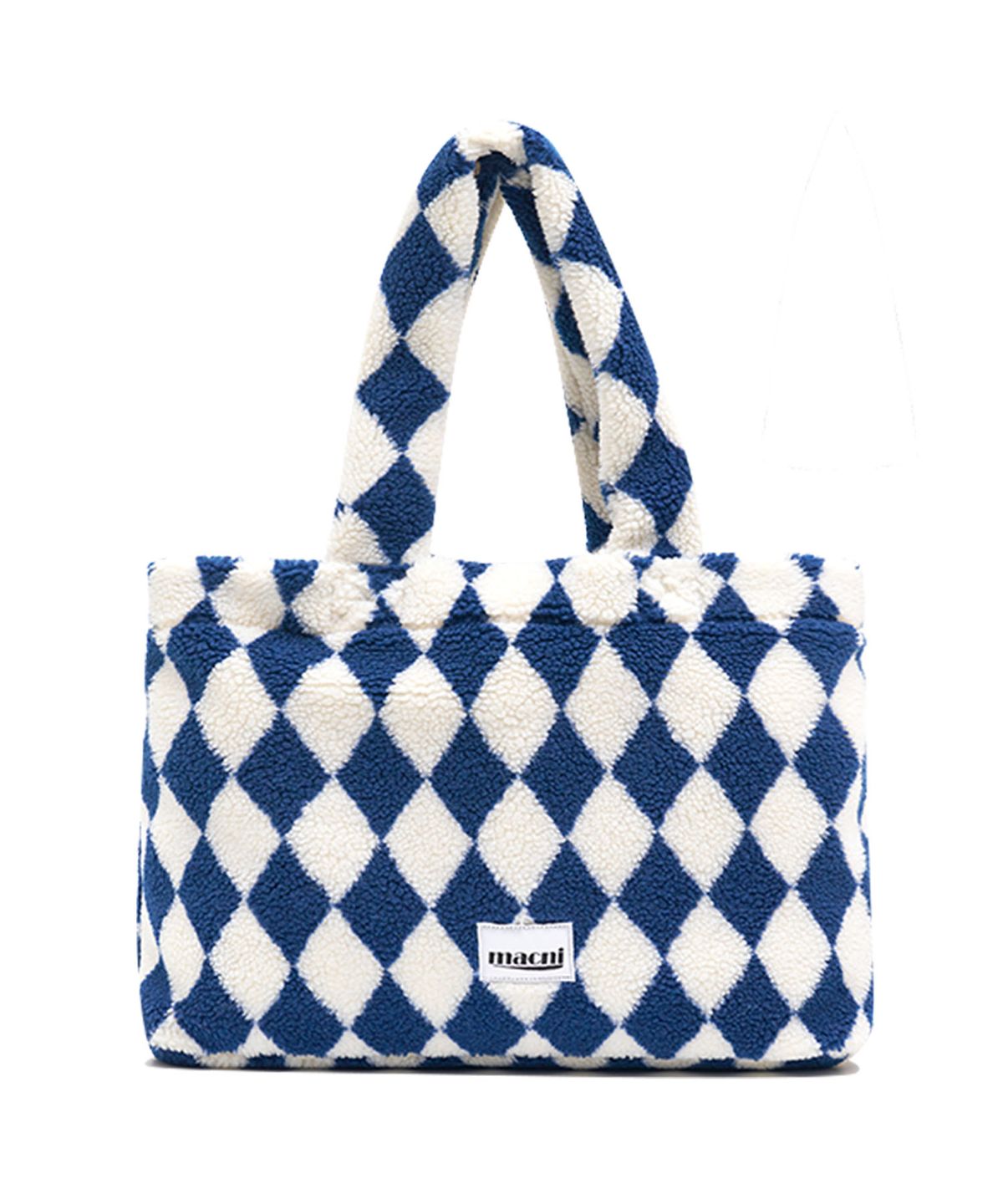 마크니(MACNI) HARLEY QUINN CHECKER SHOULDER BAG_NAVY