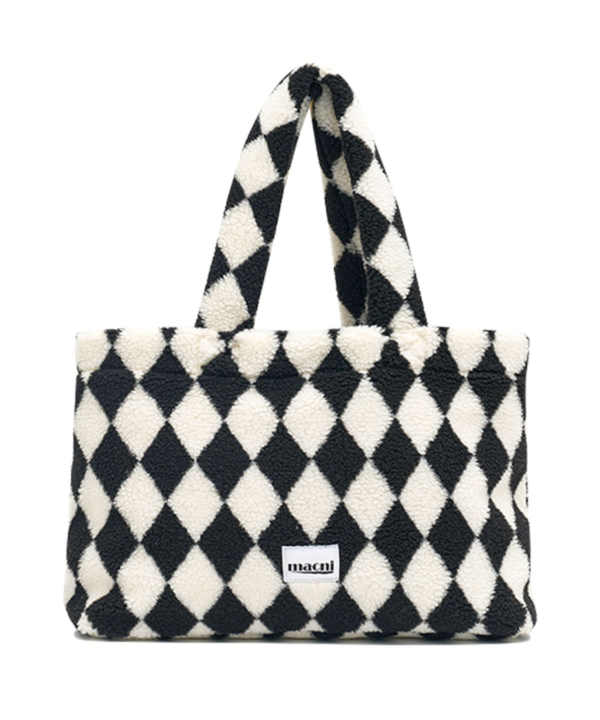 마크니(MACNI) HARLEY QUINN CHECKER SHOULDER BAG_BLACK