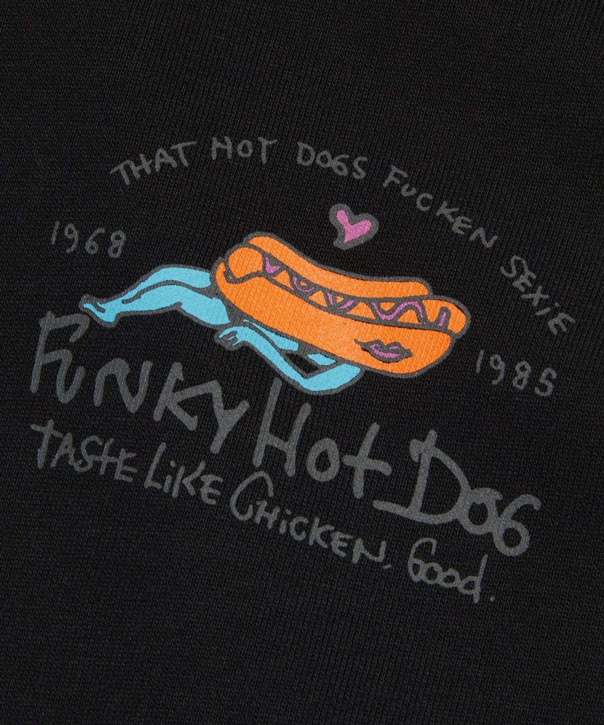 마크곤잘레스(MARK GONZALES) MG FUNKY HOTDOG GRAPHIC HOODIE - BLACK