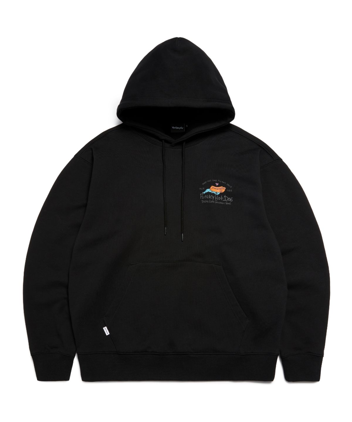 마크곤잘레스(MARK GONZALES) MG FUNKY HOTDOG GRAPHIC HOODIE - BLACK