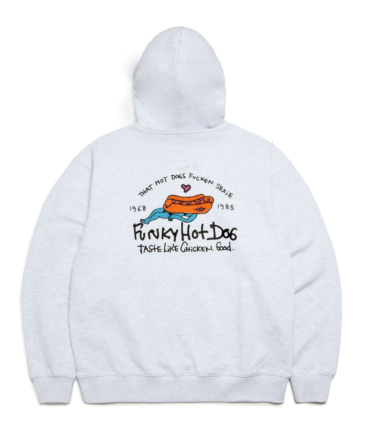 마크곤잘레스(MARK GONZALES) MG FUNKY HOTDOG GRAPHIC HOODIE - L/GREY