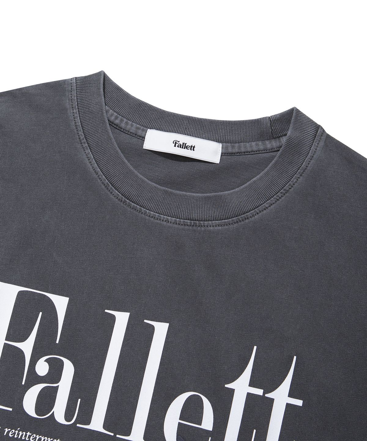 팔렛(FALLETT) [22SS] 듀스 네로 반팔티 피그먼트 차콜
