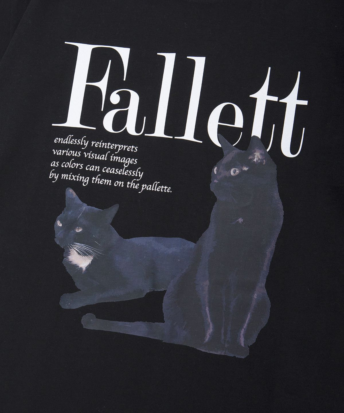 팔렛(FALLETT) [22SS] 듀스 네로 반팔티 블랙