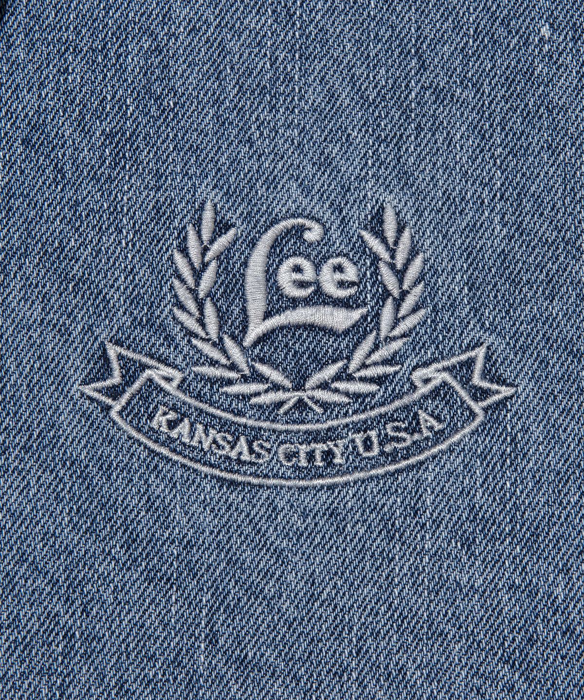 리(LEE) 데님 바시티 자켓 인디고 미듐