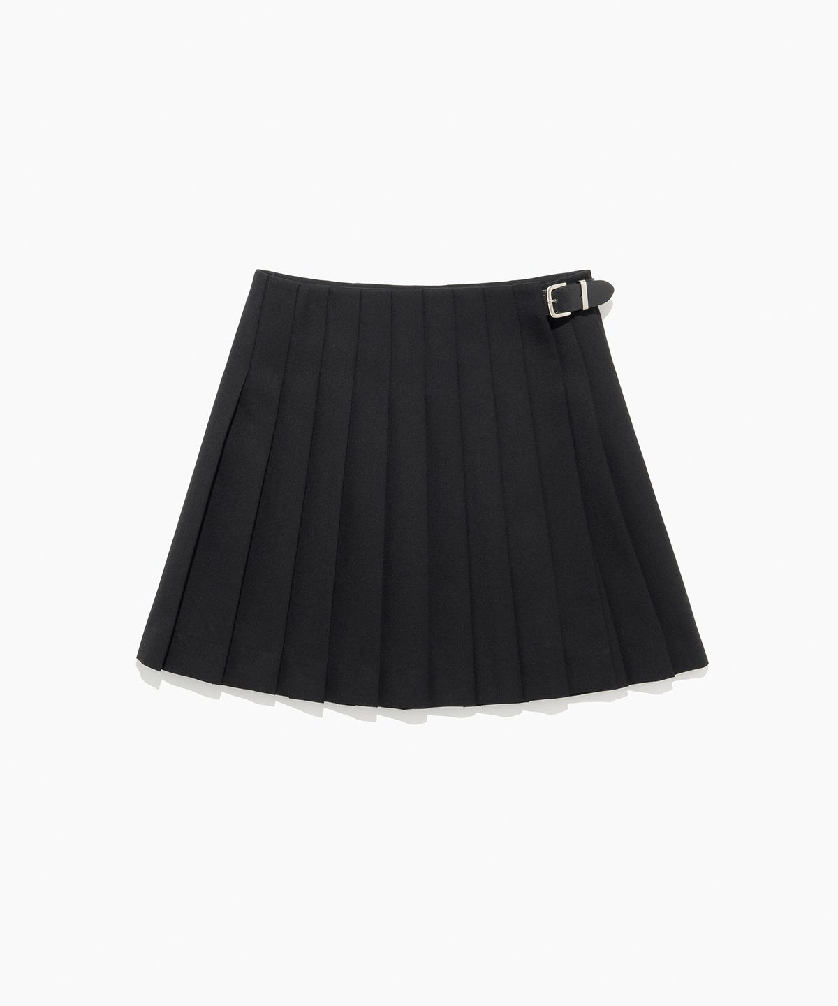 튜드먼트(TTUDEMENT) VINTAGE WOOL PLEATS SKIRT BLACK