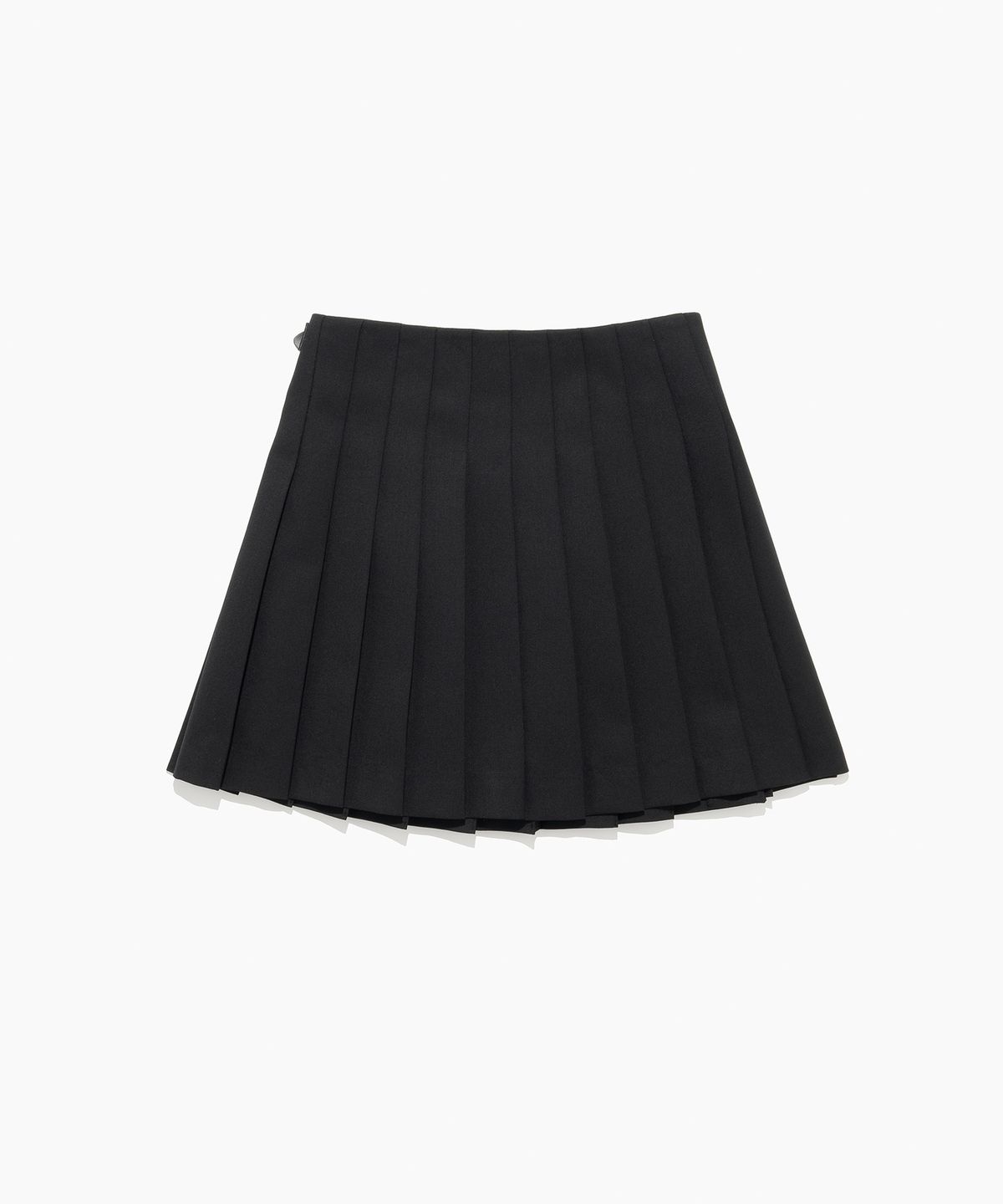 튜드먼트(TTUDEMENT) VINTAGE WOOL PLEATS SKIRT BLACK