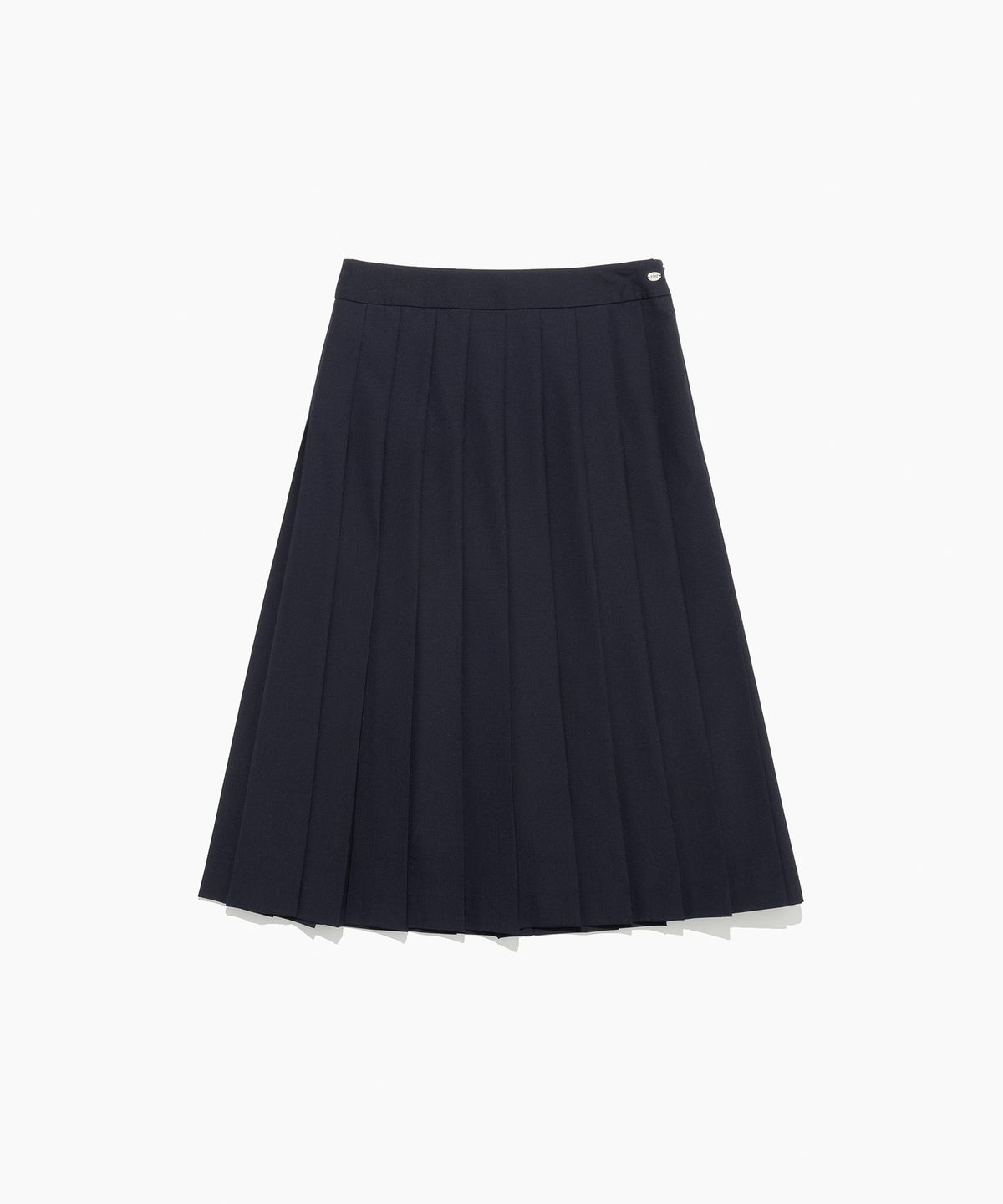 튜드먼트(TTUDEMENT) PLEATED MIDI SKIRT NAVY