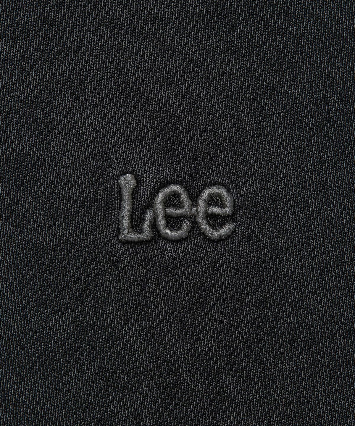 리(LEE) 스몰 트위치 로고 다잉 후드 차콜