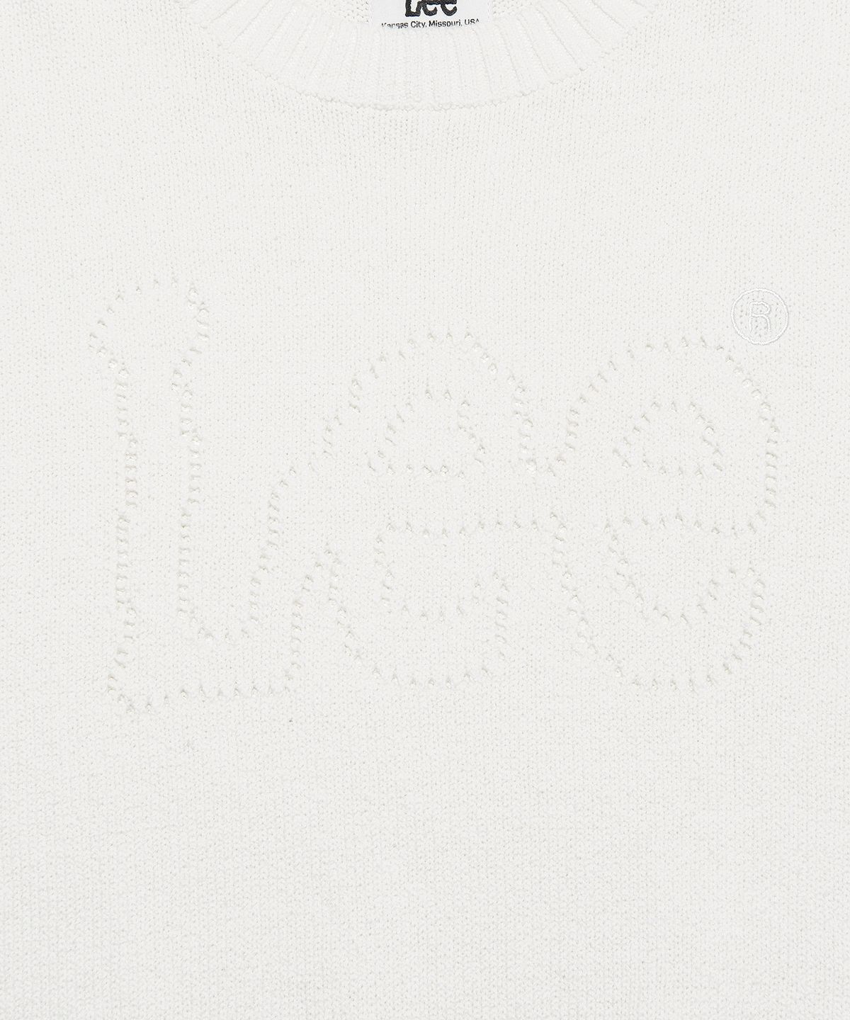리(LEE) 빅 트위치 스카시 로고 니트 아이보리