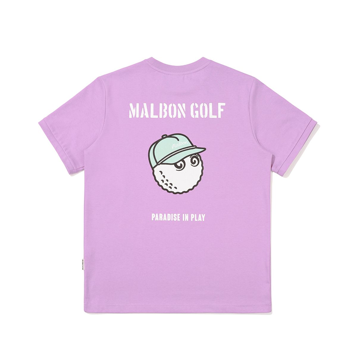 말본 골프(MALBON GOLF) 말본 버킷 포인트 라운드 티셔츠 PURPLE (MAN)