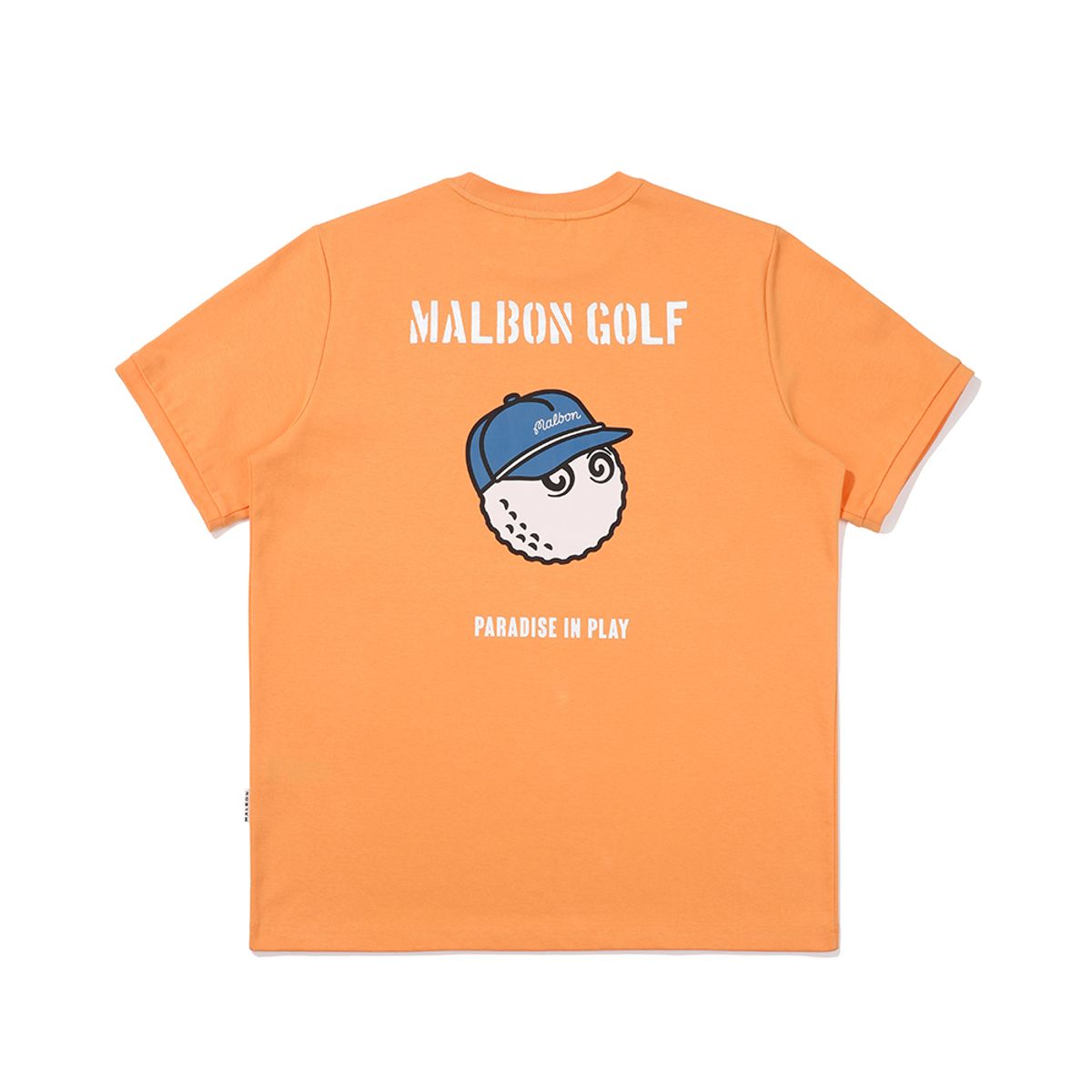말본 골프(MALBON GOLF) 말본 버킷 포인트 라운드 티셔츠 ORANGE (MAN)