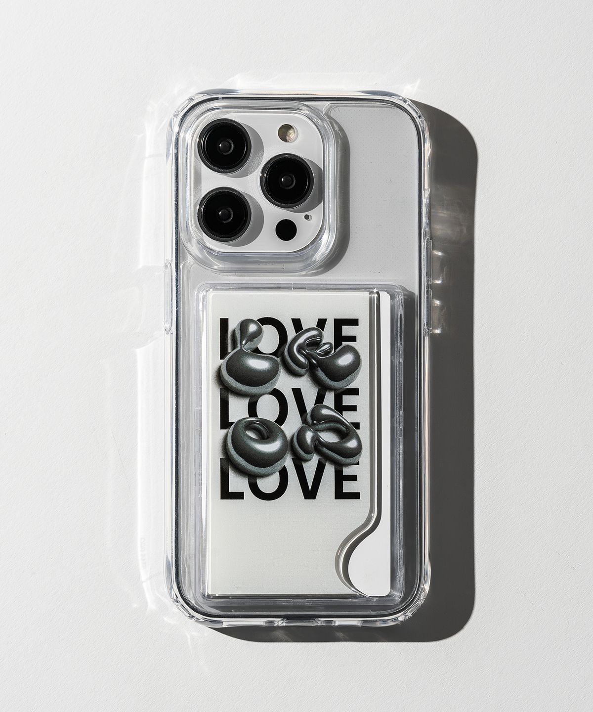 누아트(NUART) [2TYPE] 아이폰/갤럭시 Love 카드수납 젤하드케이스