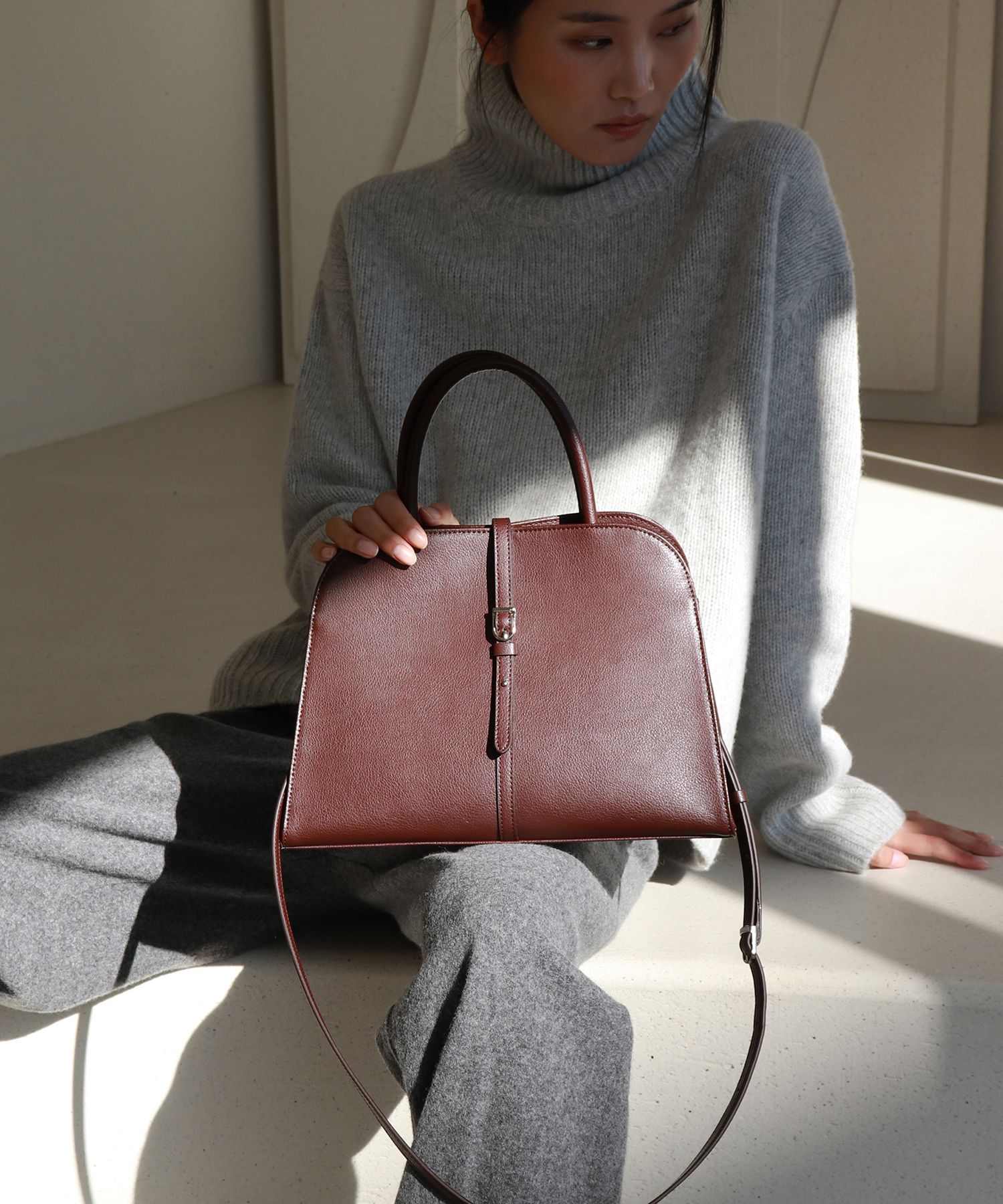 ☆MONOROW☆ Blanc Medium Burgundy Brown BLANC MEDIUM BURGUNDY BROWN - MONOROW | 60% - Asian Fashion
