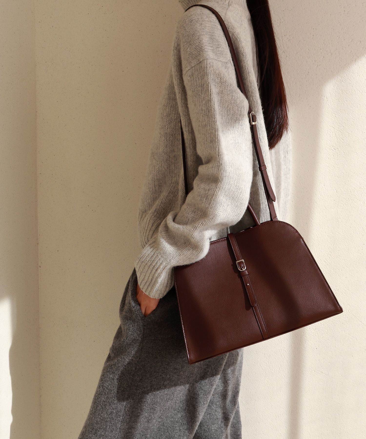 ☆MONOROW☆ Blanc Medium Burgundy Brown BLANC MEDIUM BURGUNDY BROWN - MONOROW | 60% - Asian Fashion