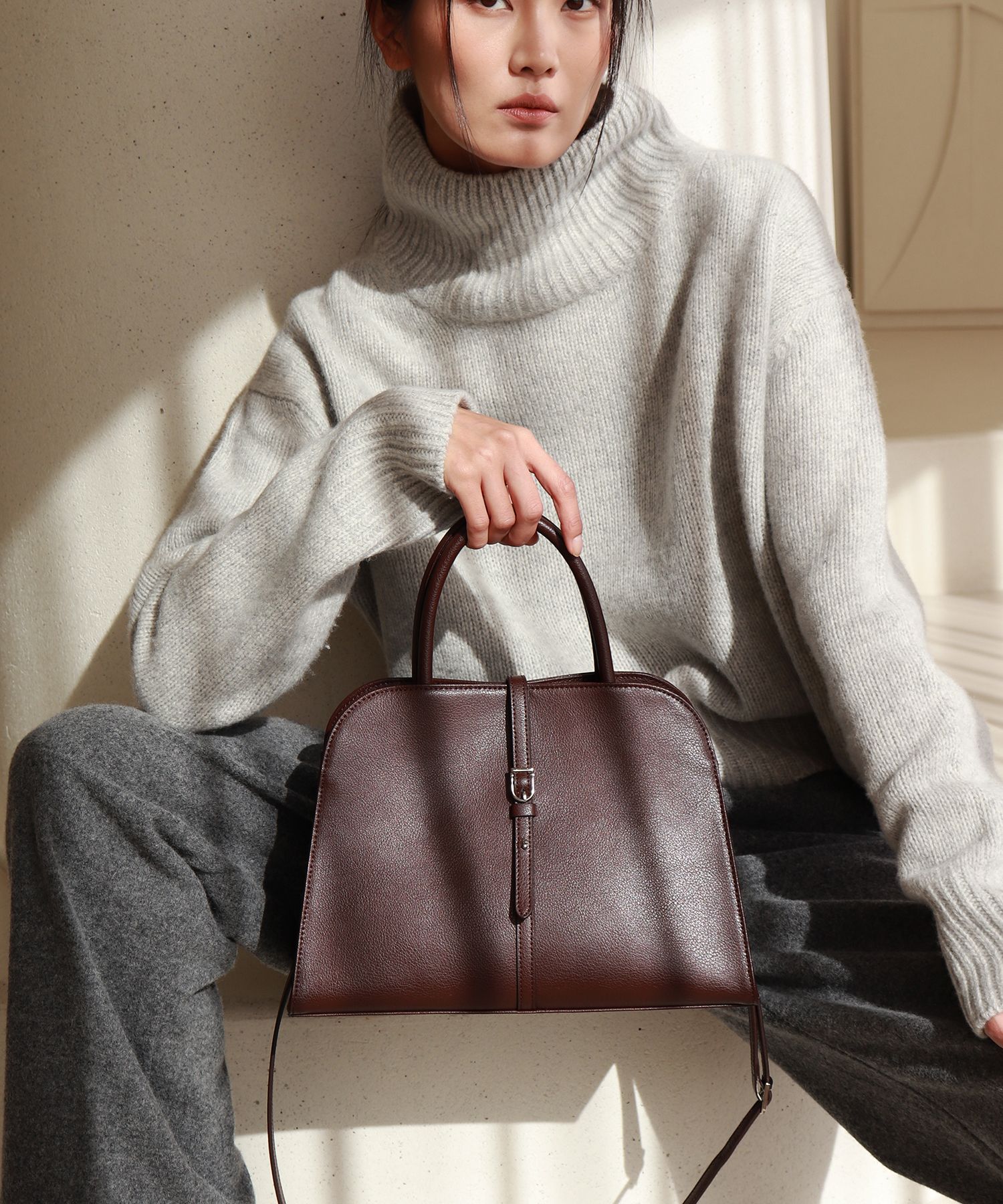 MUSINSA | MONOROW Blanc Medium Burgundy Brown