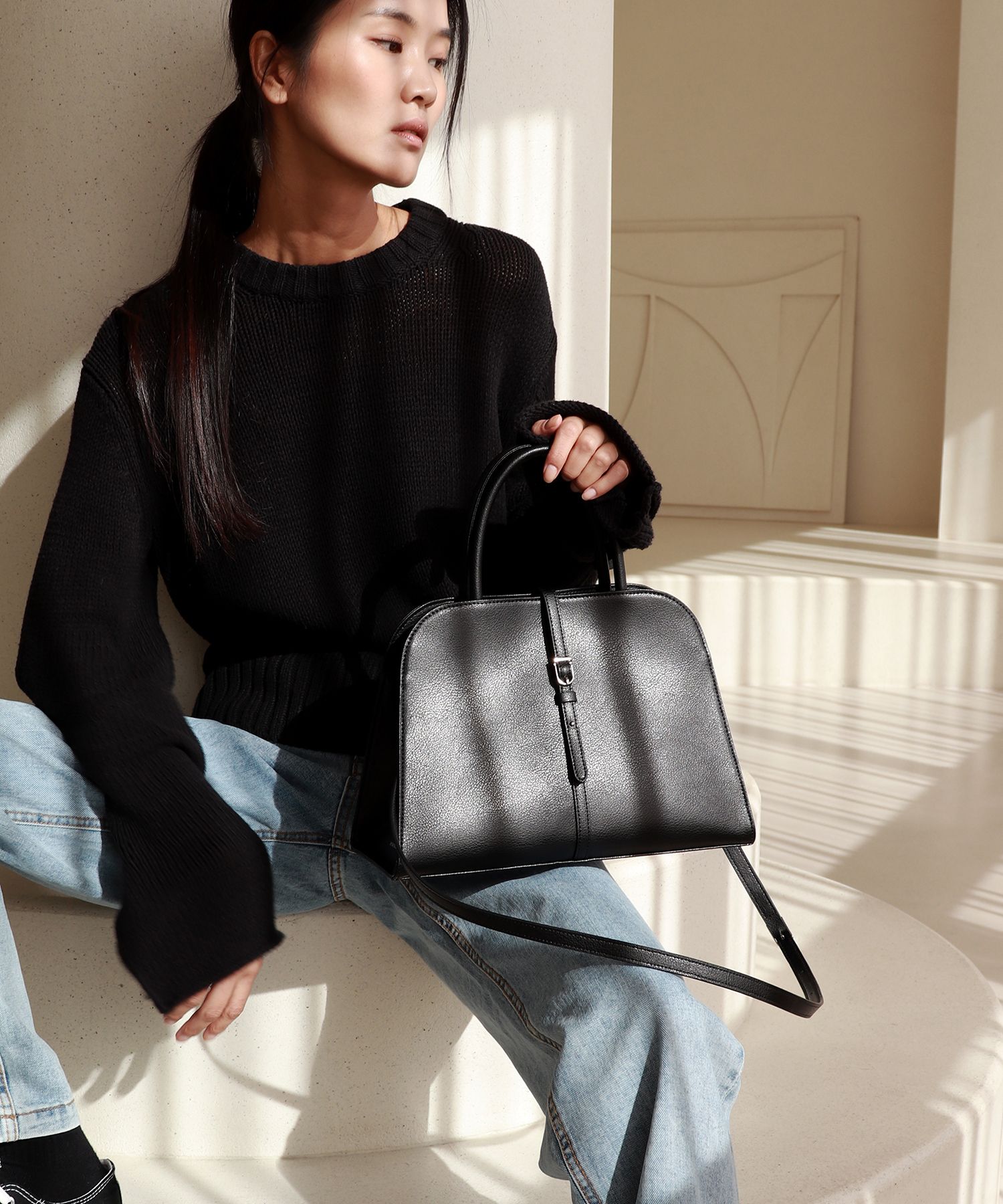 MUSINSA | MONOROW Blanc Medium Black