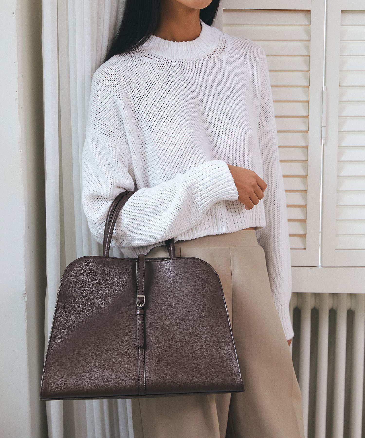 MUSINSA | MONOROW Blanc Large Burgundy Brown
