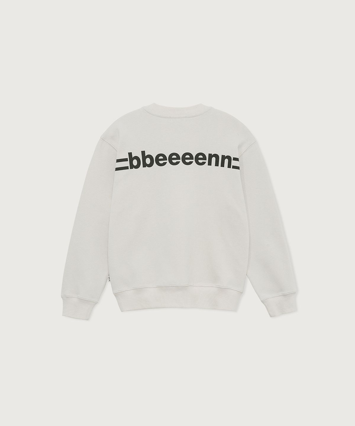 벤(BBEEEENN) 버티칼 피케 스웻셔츠_에크루